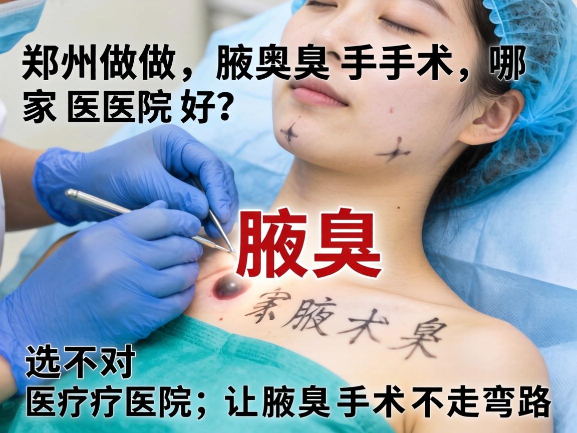 郑州做腋臭手术哪家医院好？选对医院，让腋臭手术不走弯路