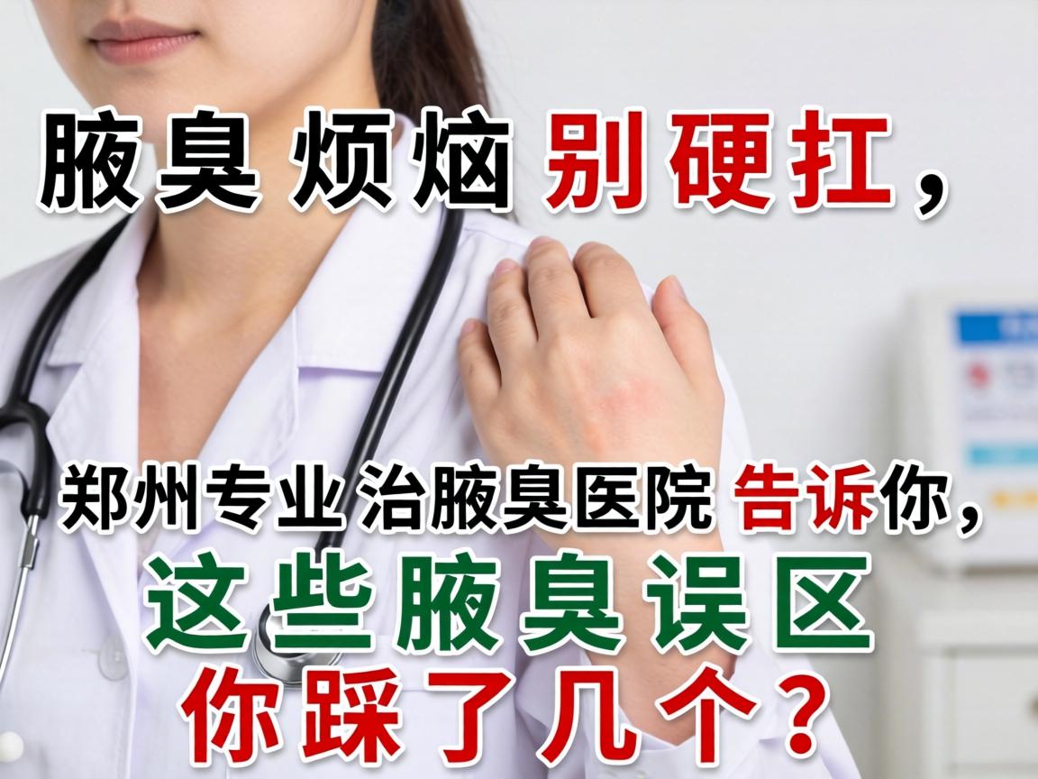 腋臭烦恼别硬扛，郑州专业治腋臭医院告诉你，这些腋臭误区你踩了几个？