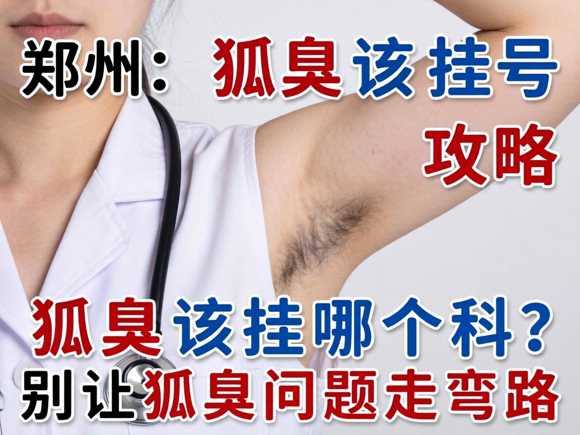 郑州狐臭挂号攻略，狐臭该挂哪个科？别让狐臭问题走弯路
