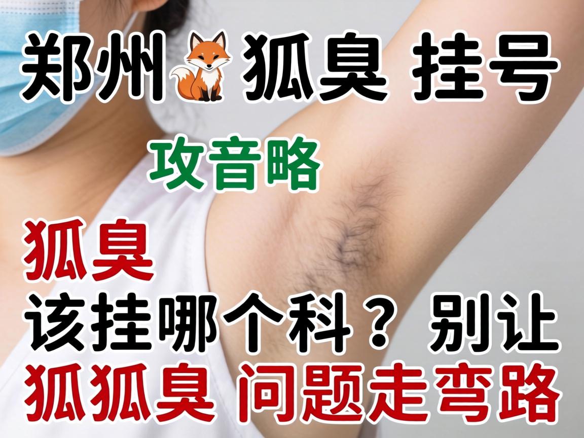 郑州狐臭挂号攻略，狐臭该挂哪个科？别让狐臭问题走弯路
