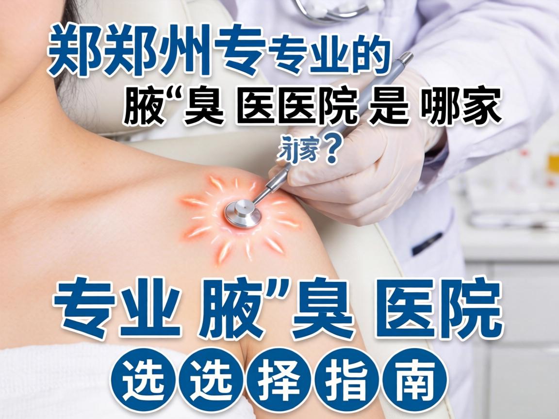 郑州专业的腋臭医院是哪家？专业腋臭医院选择指南