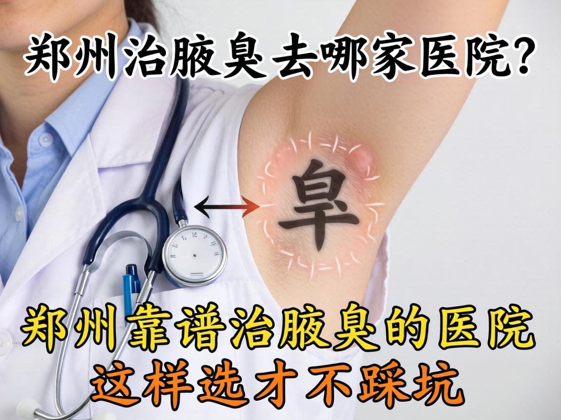 郑州治腋臭去哪家医院？郑州靠谱治腋臭的医院这样选才不踩坑