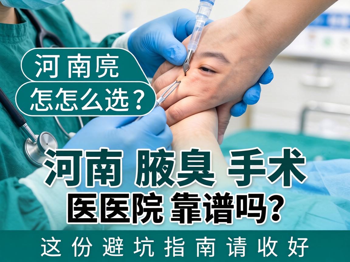 河南腋臭手术医院怎么选？河南腋臭手术医院靠谱吗？这份避坑指南请收好