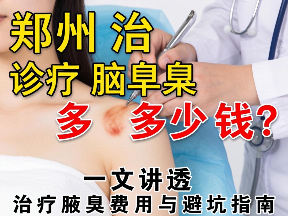 在郑州治疗腋臭多少钱？一文讲透治疗腋臭费用与避坑指南