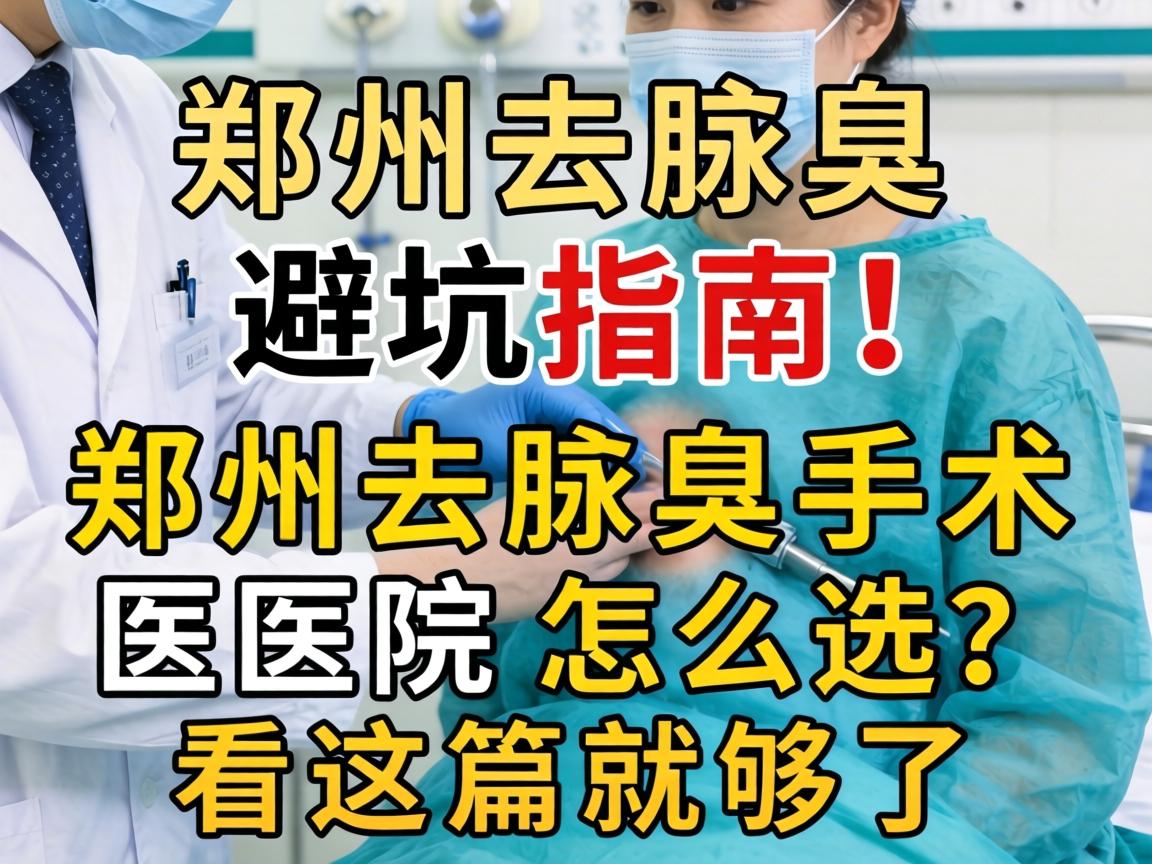 郑州去腋臭手术医院，避坑指南！郑州去腋臭手术医院怎么选？看这篇就够了