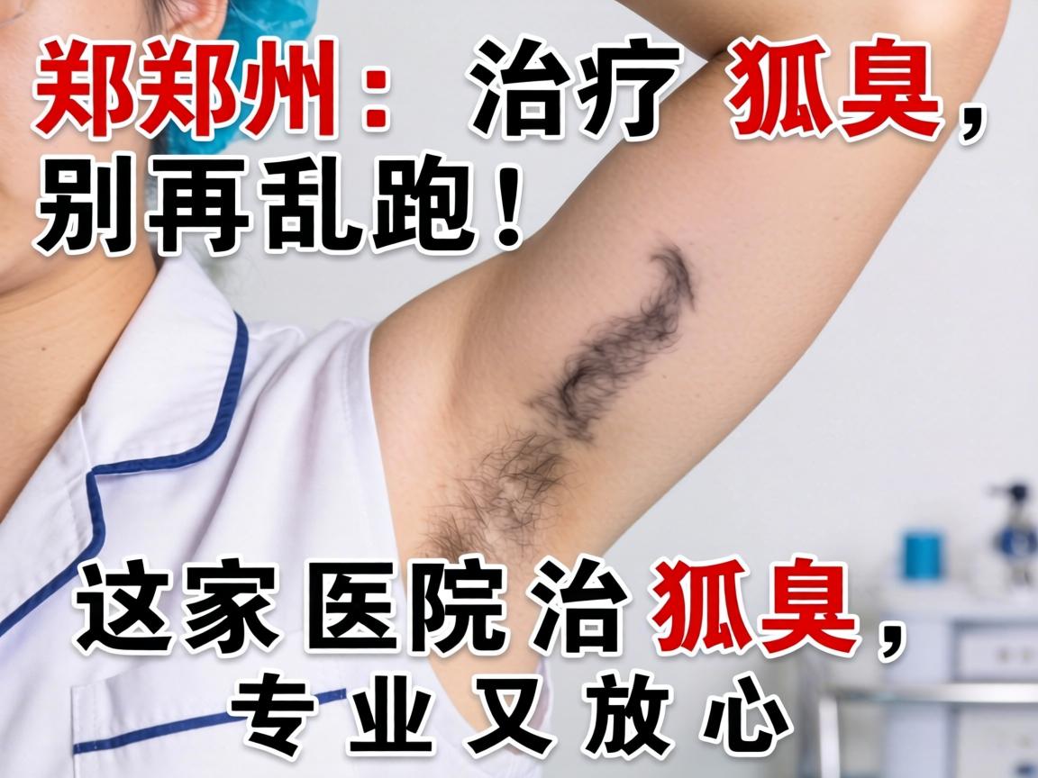 郑州治疗狐臭，别再乱跑！这家医院治狐臭，专业又放心