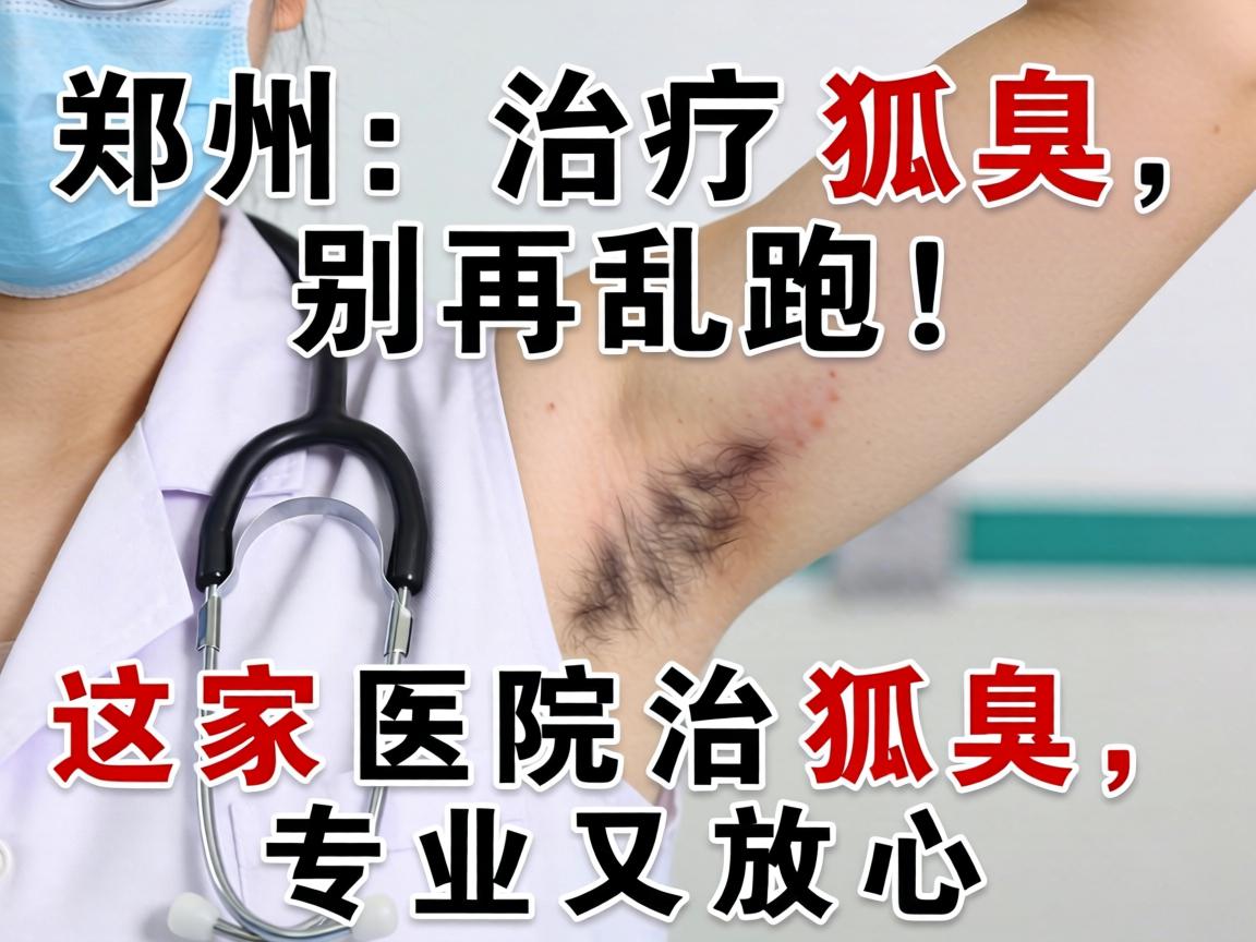 郑州治疗狐臭，别再乱跑！这家医院治狐臭，专业又放心