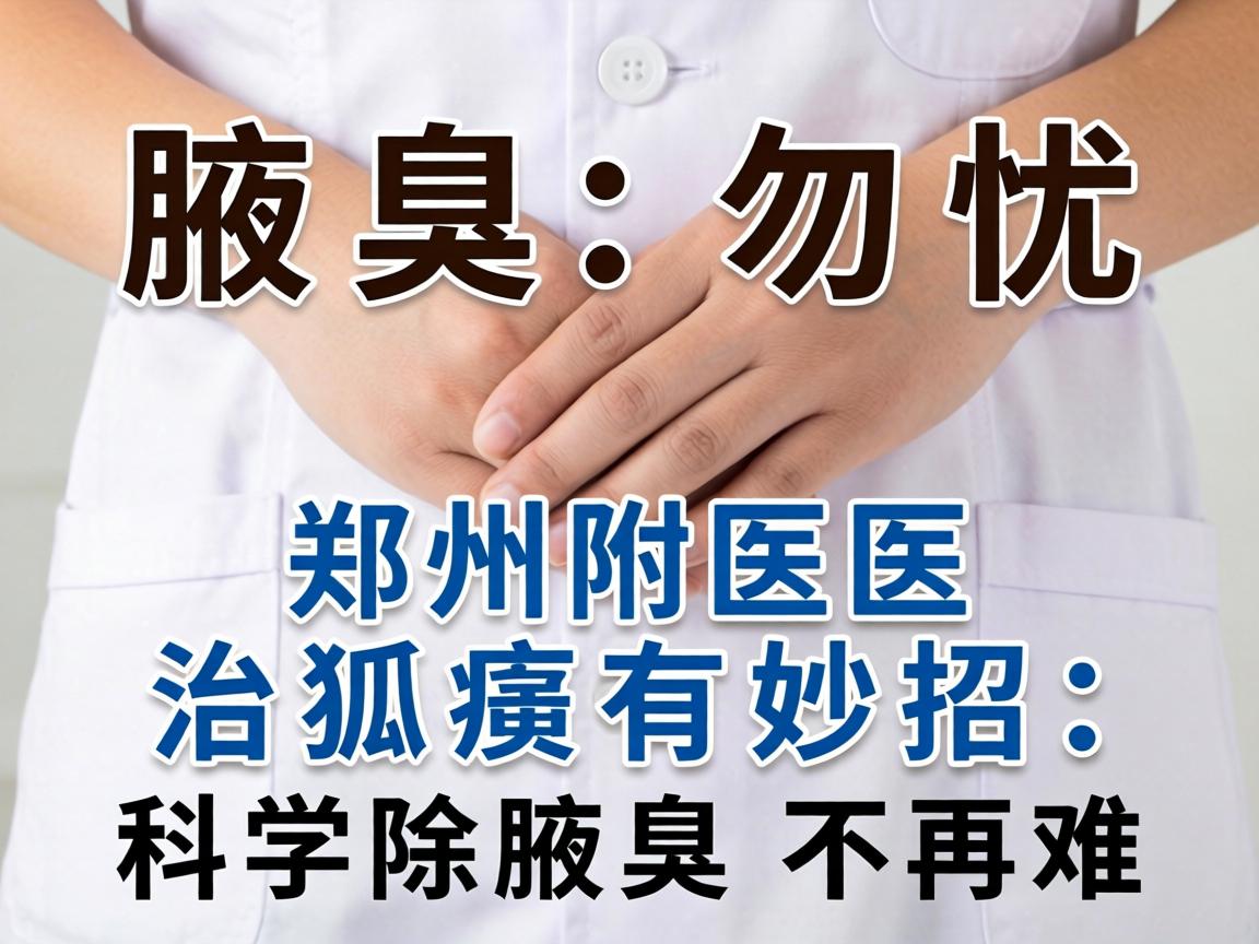 腋臭勿忧，郑州附医治狐臭有妙招，科学除腋臭不再难