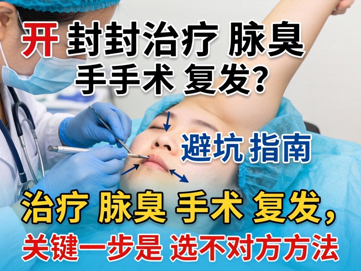 开封治疗腋臭手术复发？避坑指南，治疗腋臭手术复发，关键一步是选对方法