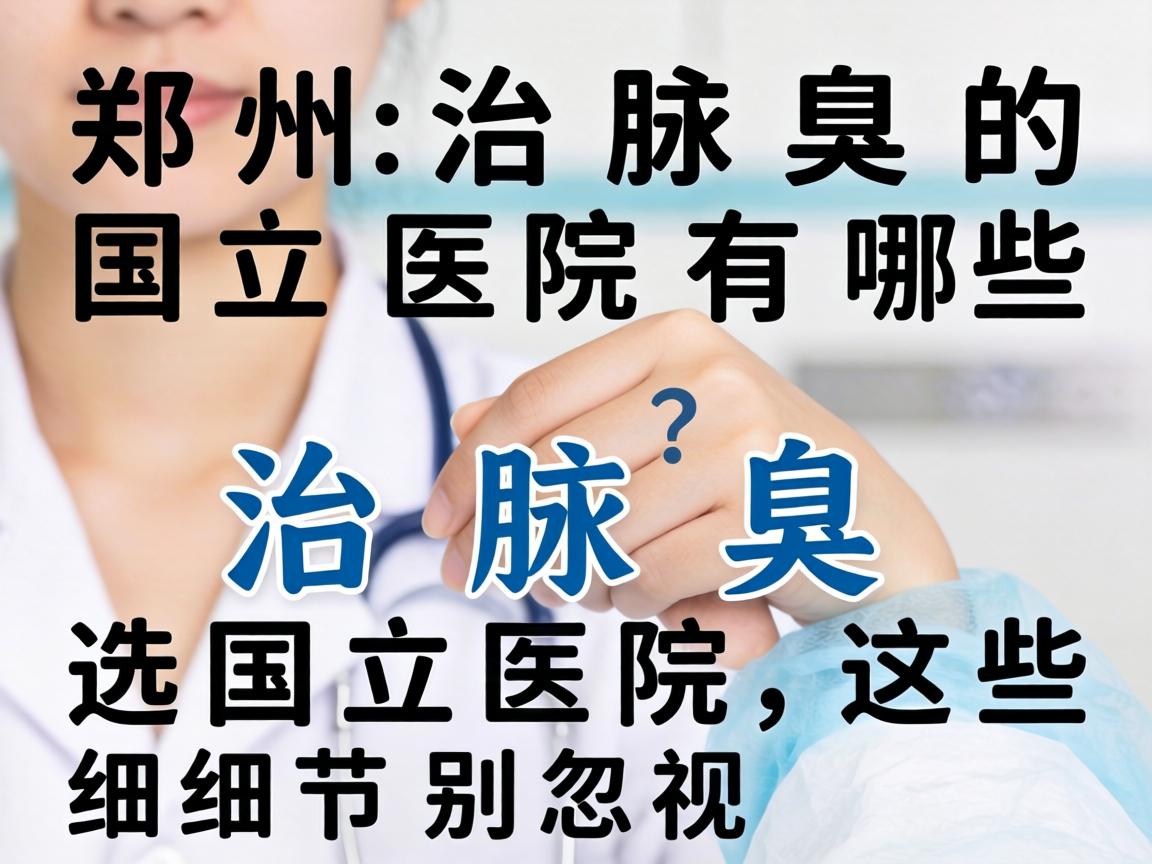 郑州治腋臭的国立医院有哪些？治腋臭选国立医院，这些细节别忽视