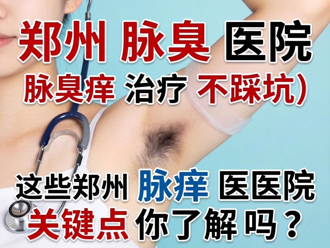 郑州腋臭医院，腋臭治疗不踩坑，这些郑州腋臭医院关键点你了解吗？