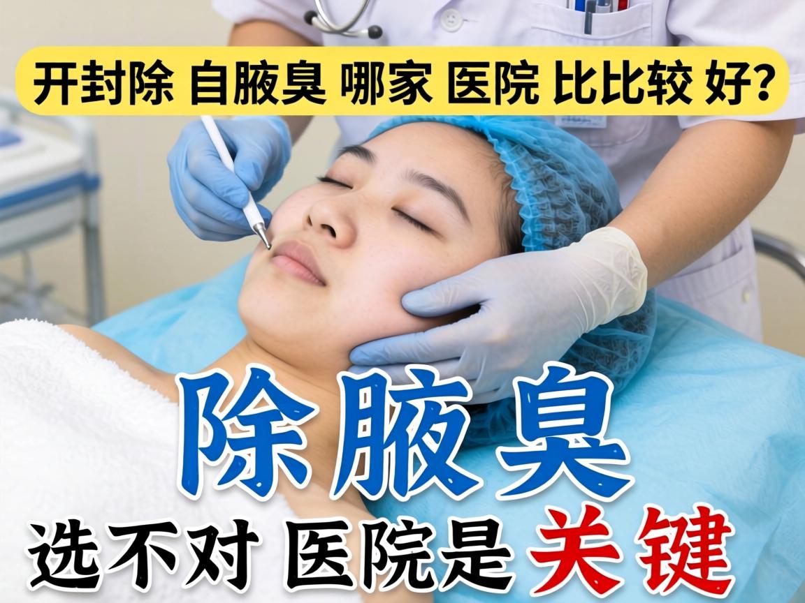 开封除腋臭哪家医院比较好？除腋臭选对医院是关键