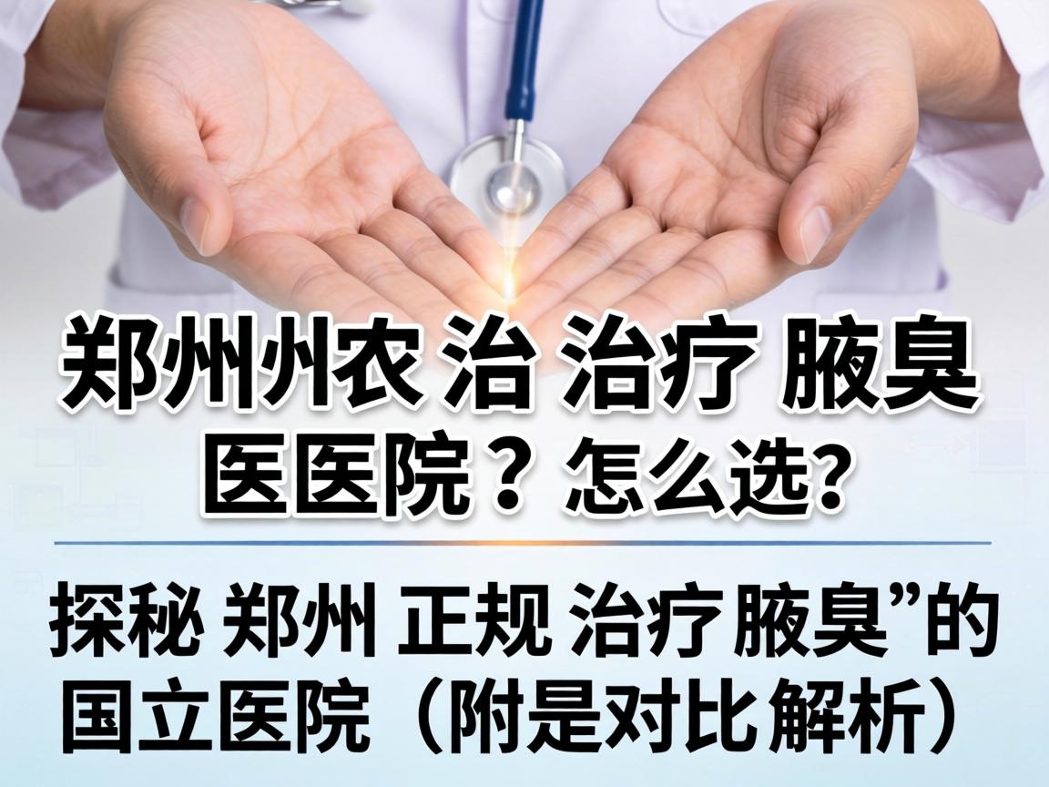 郑州治疗腋臭医院怎么选？探秘郑州正规治疗腋臭的国立医院（附对比解析）