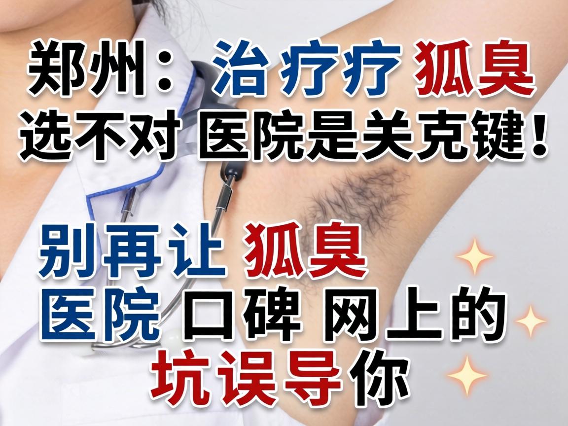 郑州治疗狐臭，选对医院是关键！别再让狐臭医院口碑网上的坑误导你