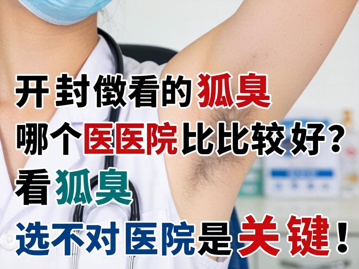 开封看狐臭哪个医院比较好？看狐臭选对医院是关键