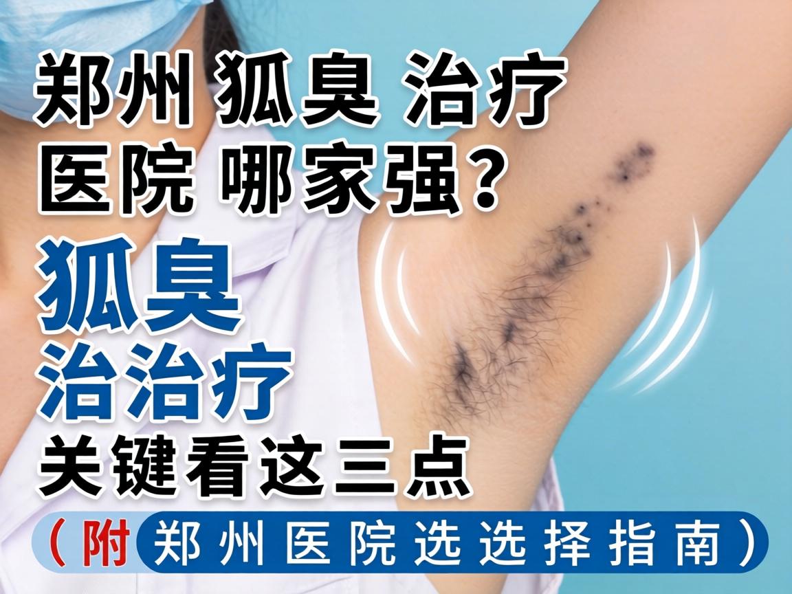 郑州狐臭治疗医院哪家强？狐臭治疗关键看这三点（附郑州医院选择指南）