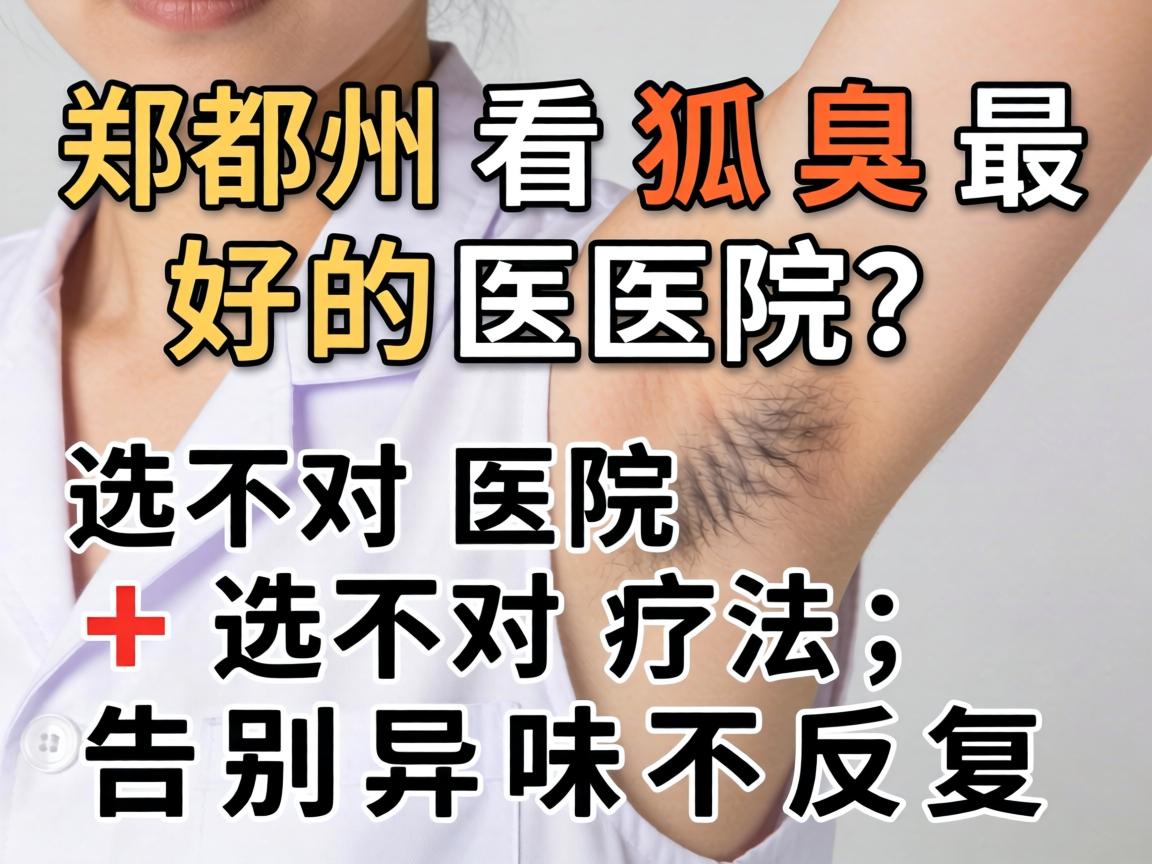郑州看狐臭最好的医院？选对医院+选对疗法，告别异味不反复