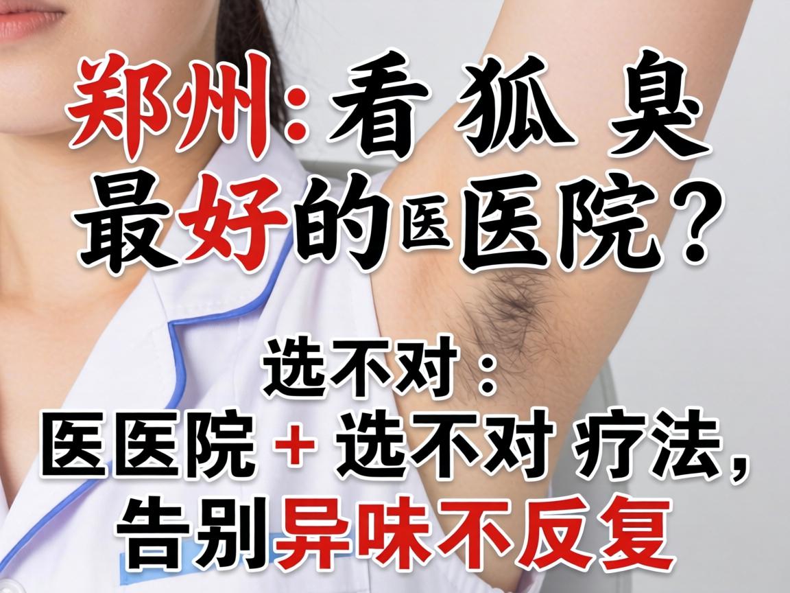 郑州看狐臭最好的医院？选对医院+选对疗法，告别异味不反复