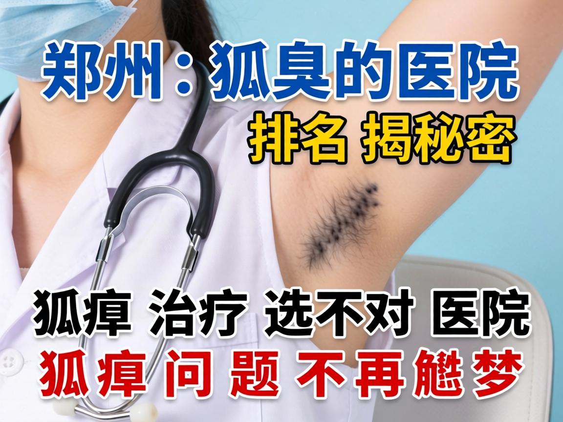 郑州狐臭医院排名揭秘，狐臭治疗选对医院，狐臭问题不再尴尬