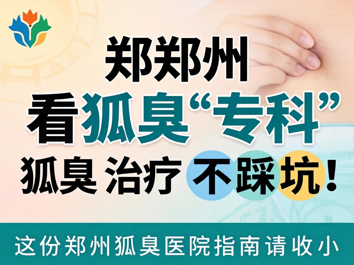郑州看狐臭专科，狐臭治疗不踩坑，这份郑州狐臭医院指南请收好