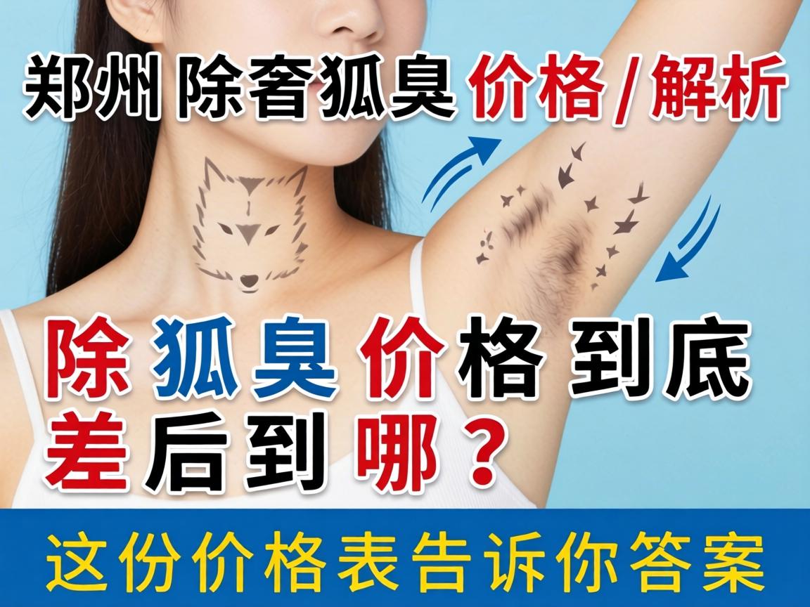 郑州除狐臭价格解析，除狐臭价格到底差在哪？这份价格表告诉你答案