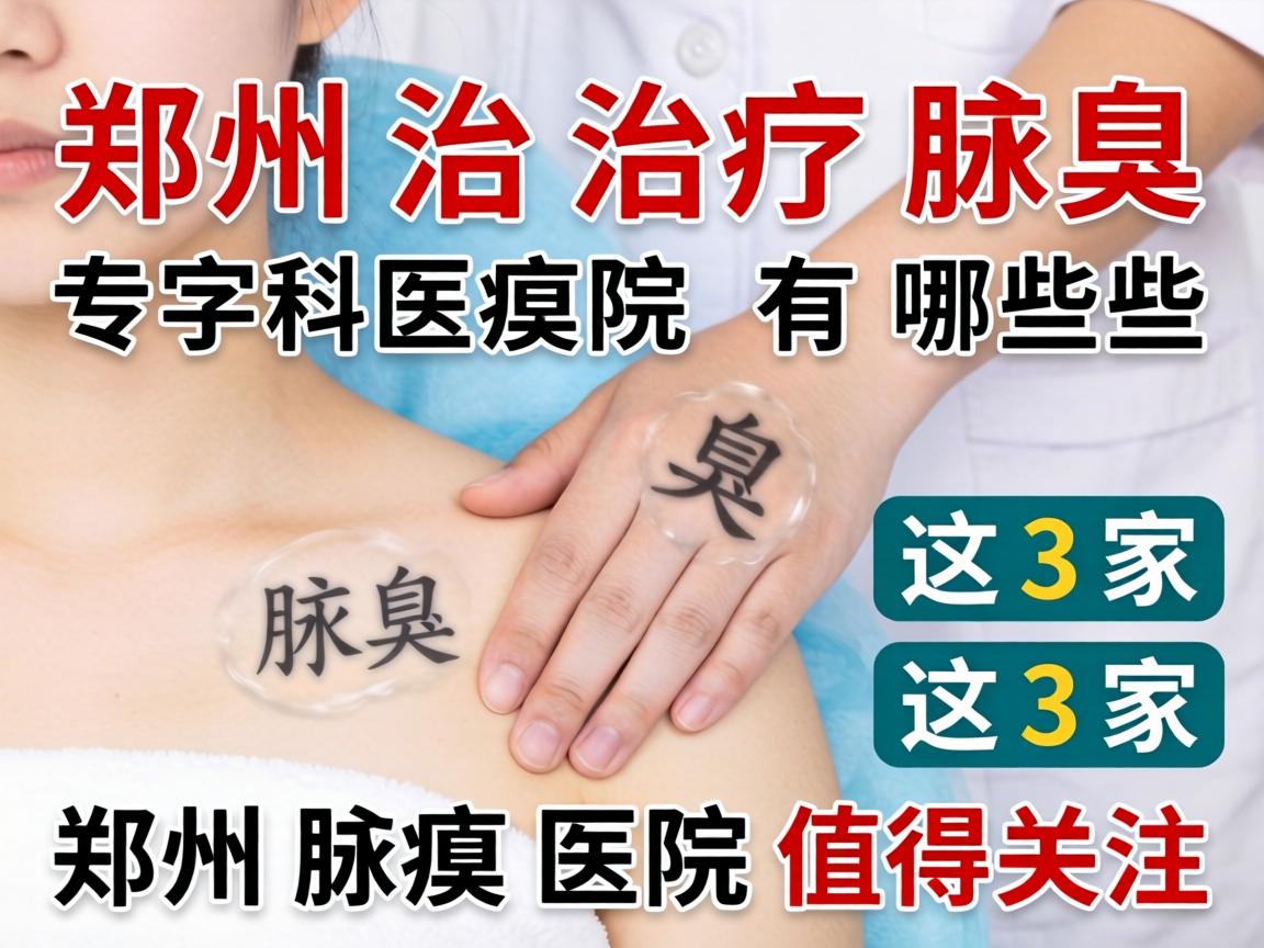 郑州治疗腋臭的专科医院有哪些？这3家郑州腋臭医院值得关注