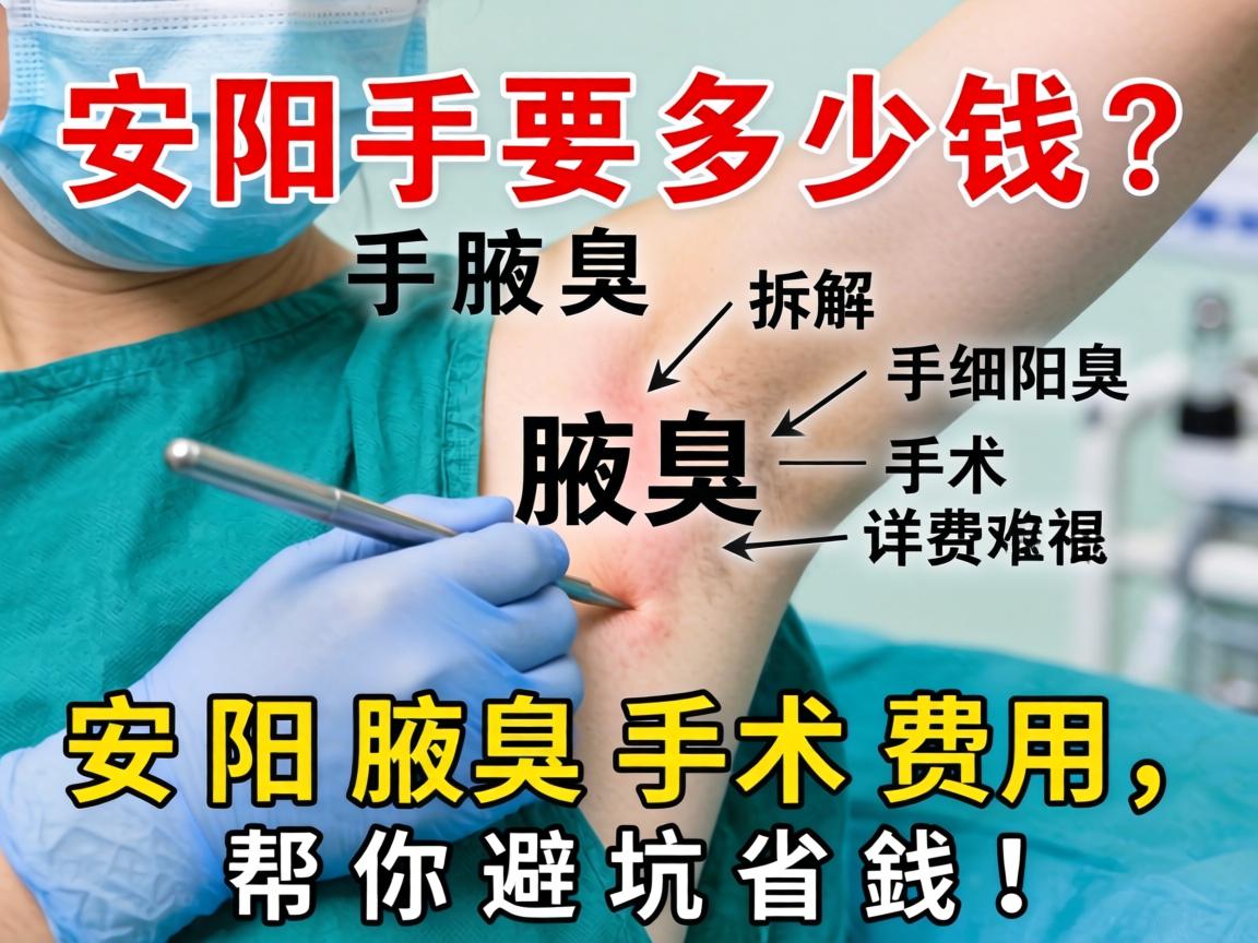 安阳腋臭手术要多少钱？详细拆解安阳腋臭手术费用，帮你避坑省钱！