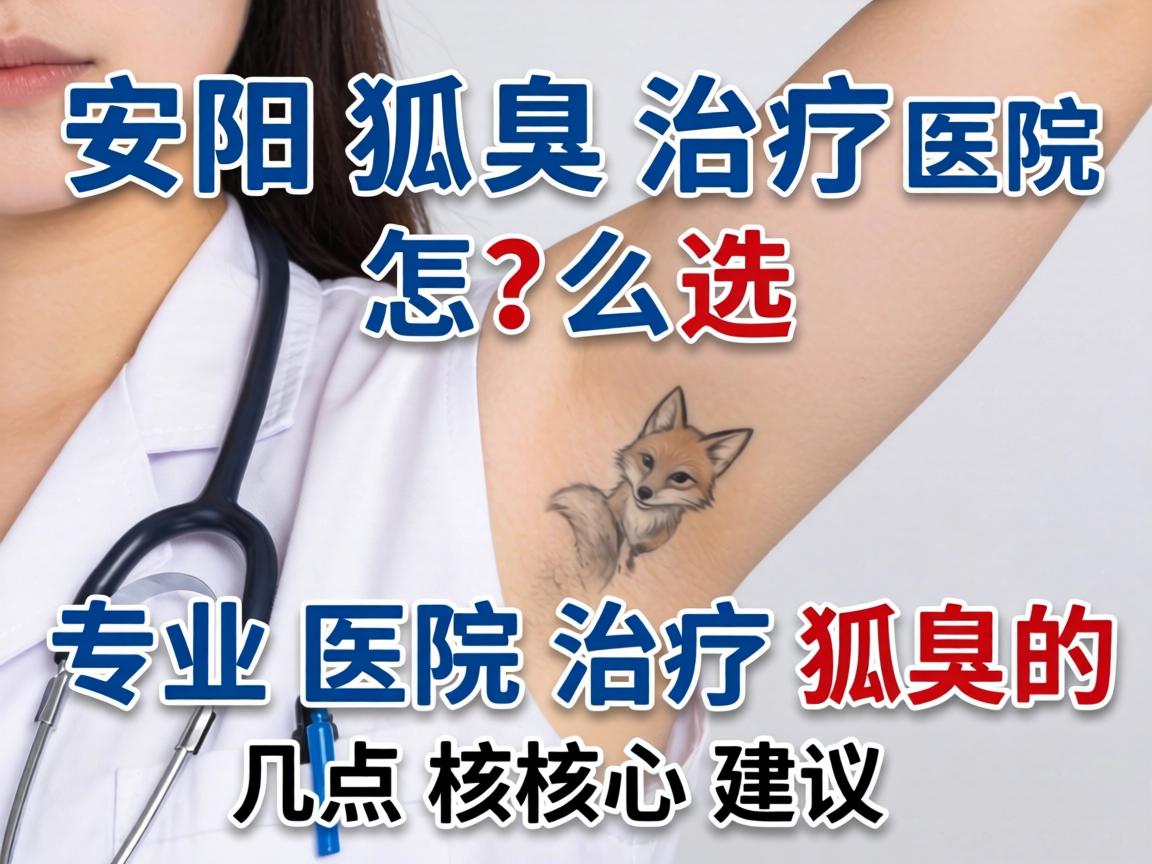 安阳狐臭治疗医院怎么选？专业医院治疗狐臭的几点核心建议