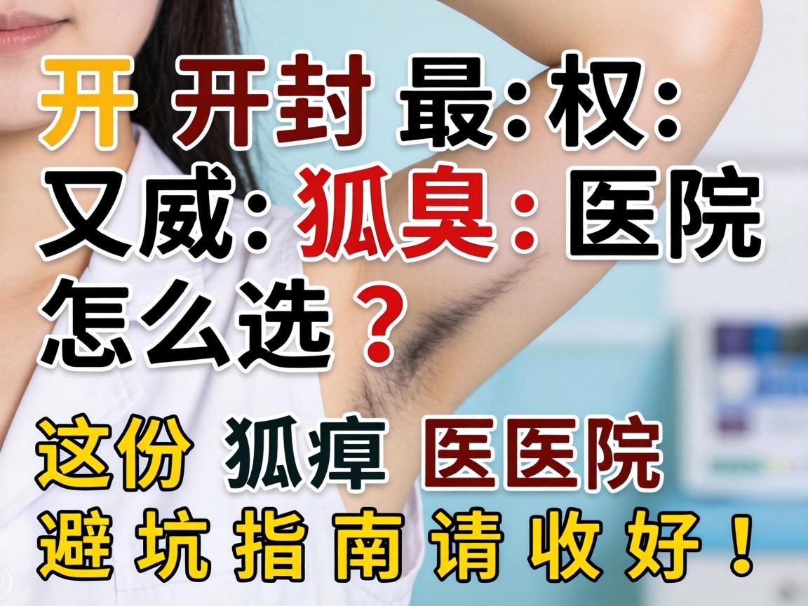 开封最权威狐臭医院怎么选？这份狐臭医院避坑指南请收好！