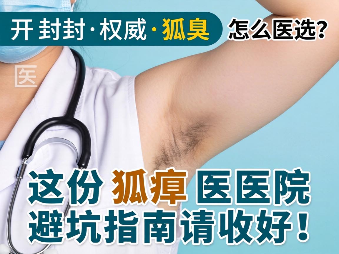 开封最权威狐臭医院怎么选？这份狐臭医院避坑指南请收好！