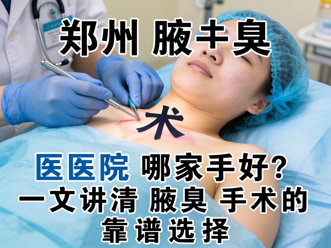郑州腋臭手术医院哪家好？一文讲清腋臭手术的靠谱选择