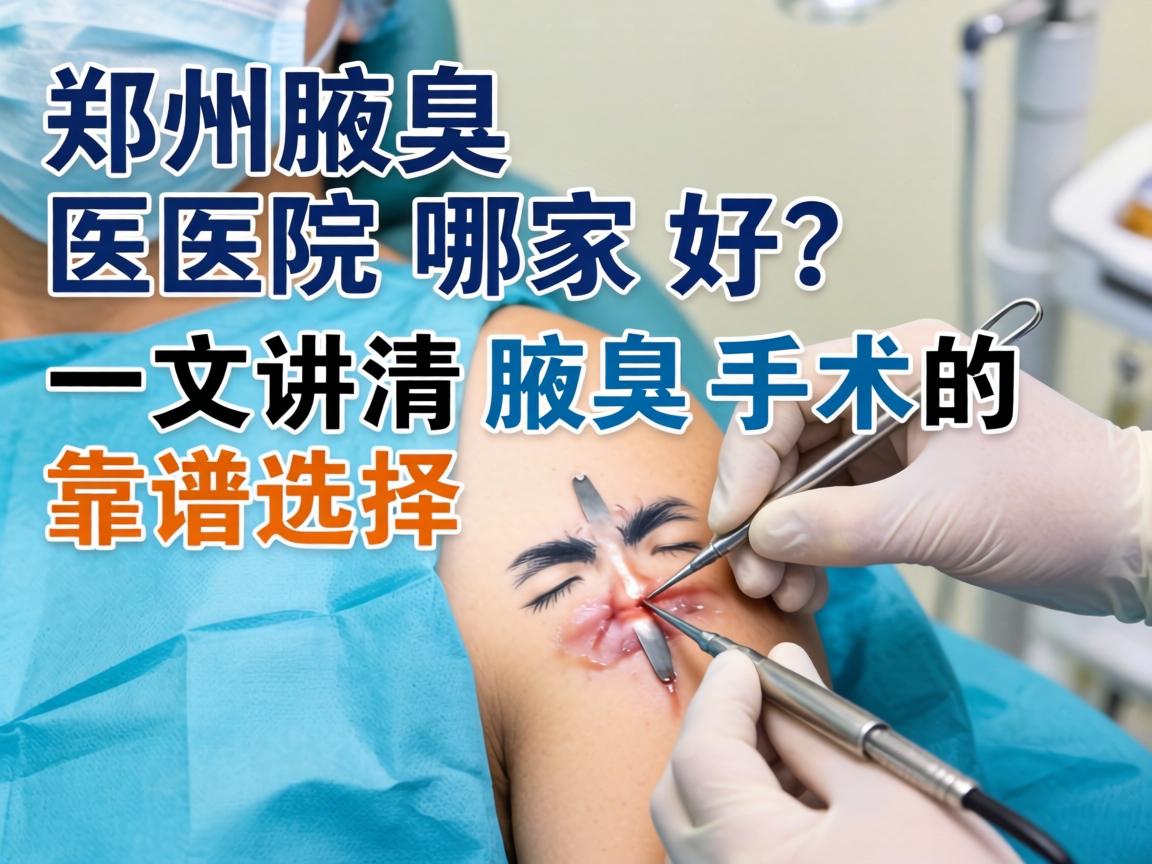 郑州腋臭手术医院哪家好？一文讲清腋臭手术的靠谱选择