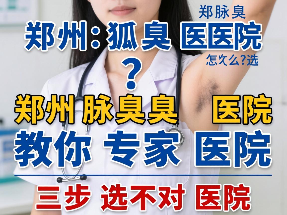 郑州狐臭医院怎么选？郑州腋臭医院专家教你三步选对医院