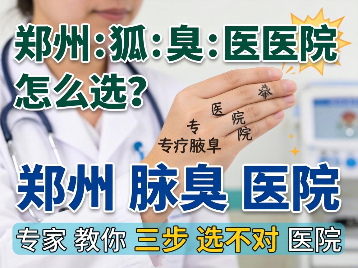 郑州狐臭医院怎么选？郑州腋臭医院专家教你三步选对医院
