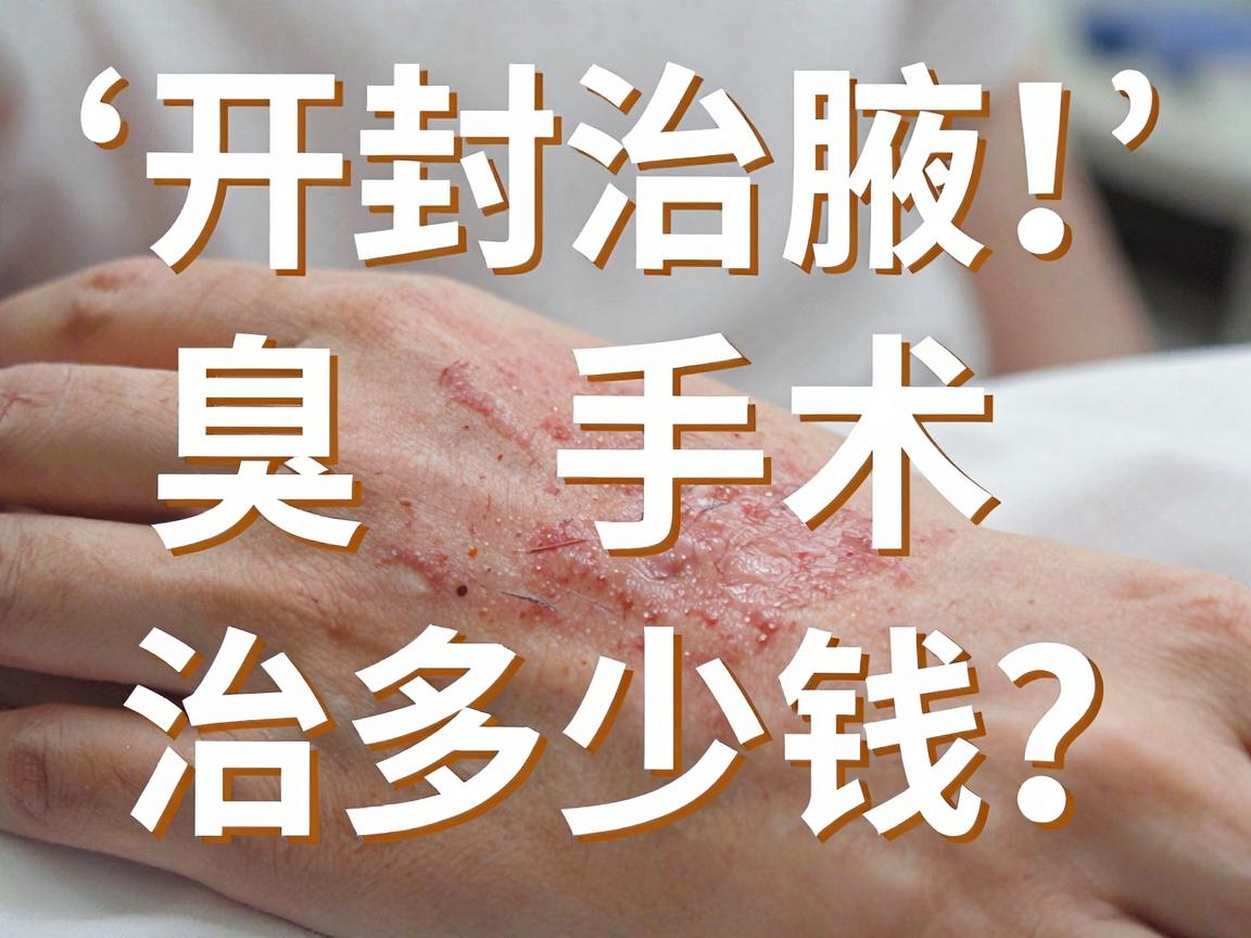 开封治腋臭手术治多少钱？一文读懂费用构成与选择逻辑