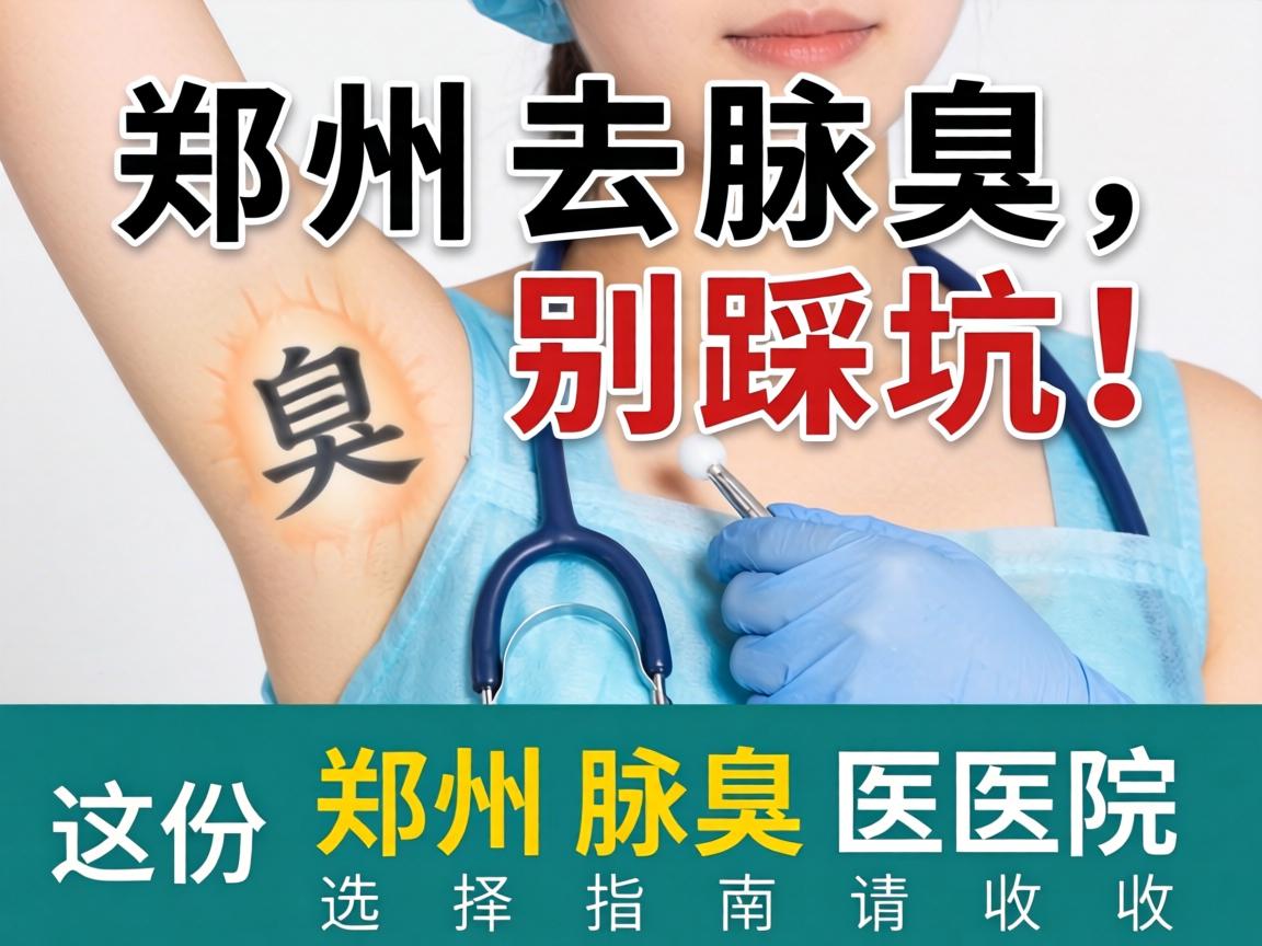 郑州去腋臭，别踩坑！这份郑州腋臭医院选择指南请收好