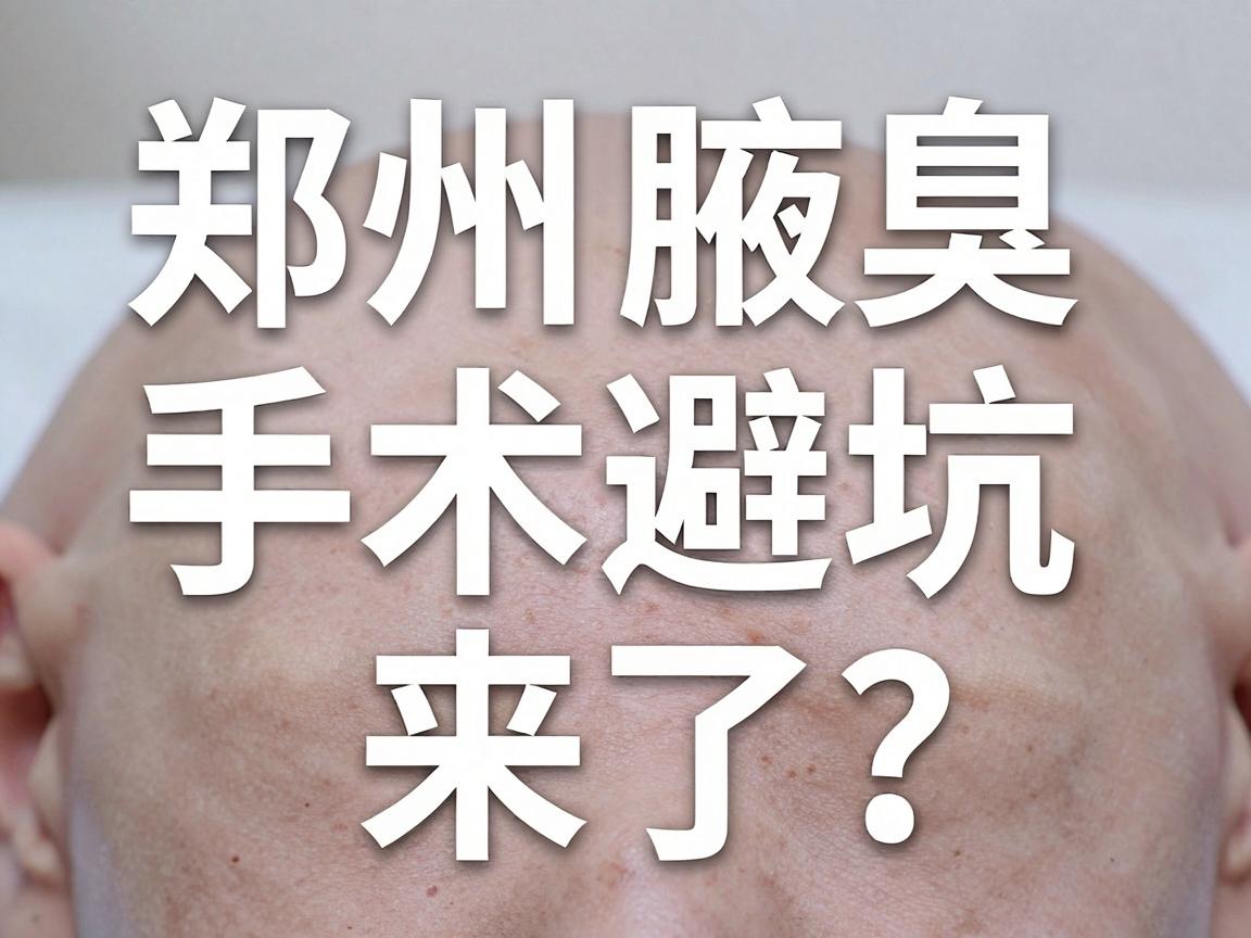 郑州腋臭手术医院怎么选？郑州腋臭手术避坑指南来了