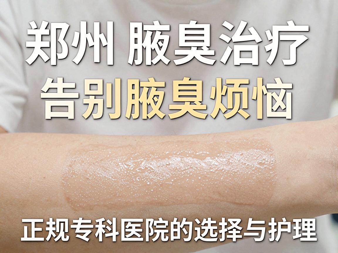 郑州腋臭治疗，告别腋臭烦恼，正规专科医院的选择与护理指南