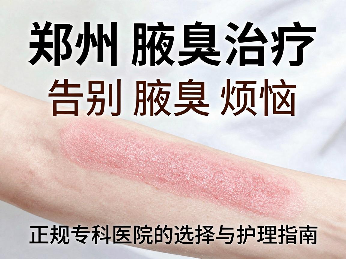 郑州腋臭治疗，告别腋臭烦恼，正规专科医院的选择与护理指南