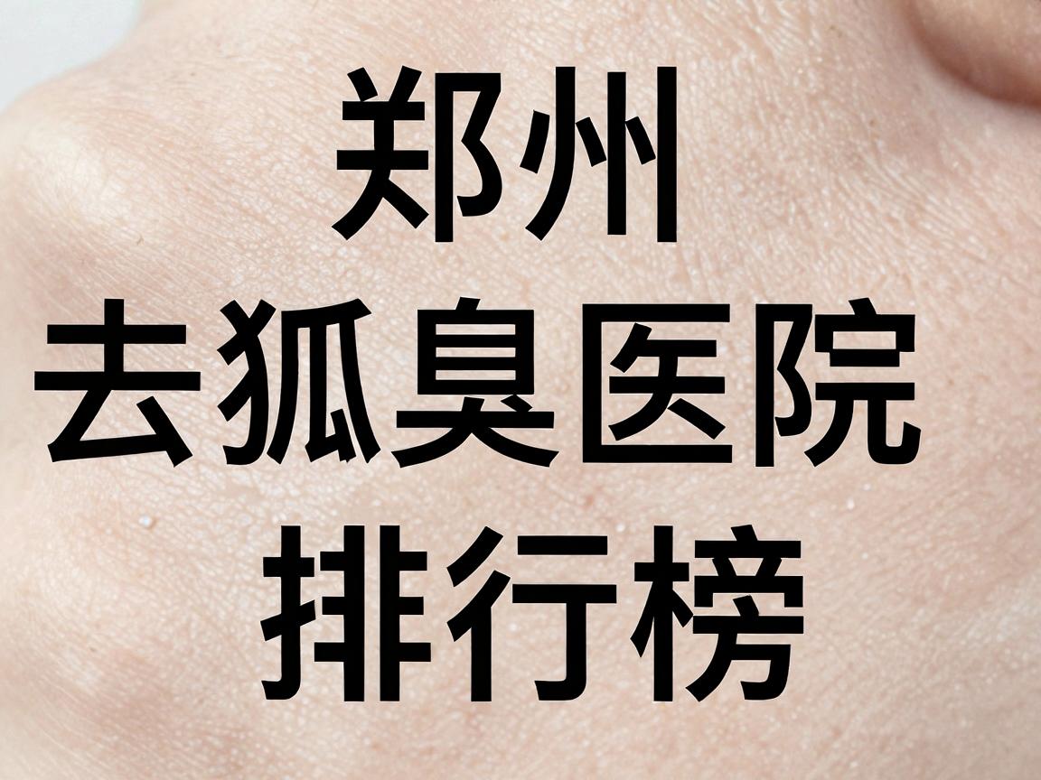 郑州去狐臭医院排行榜，去狐臭医院怎么选？去狐臭医院避坑指南