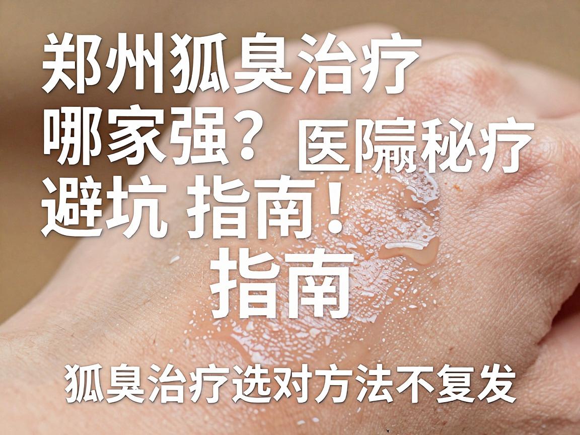 郑州狐臭治疗医院哪家强？揭秘狐臭治疗的避坑指南，狐臭治疗选对方法不复发
