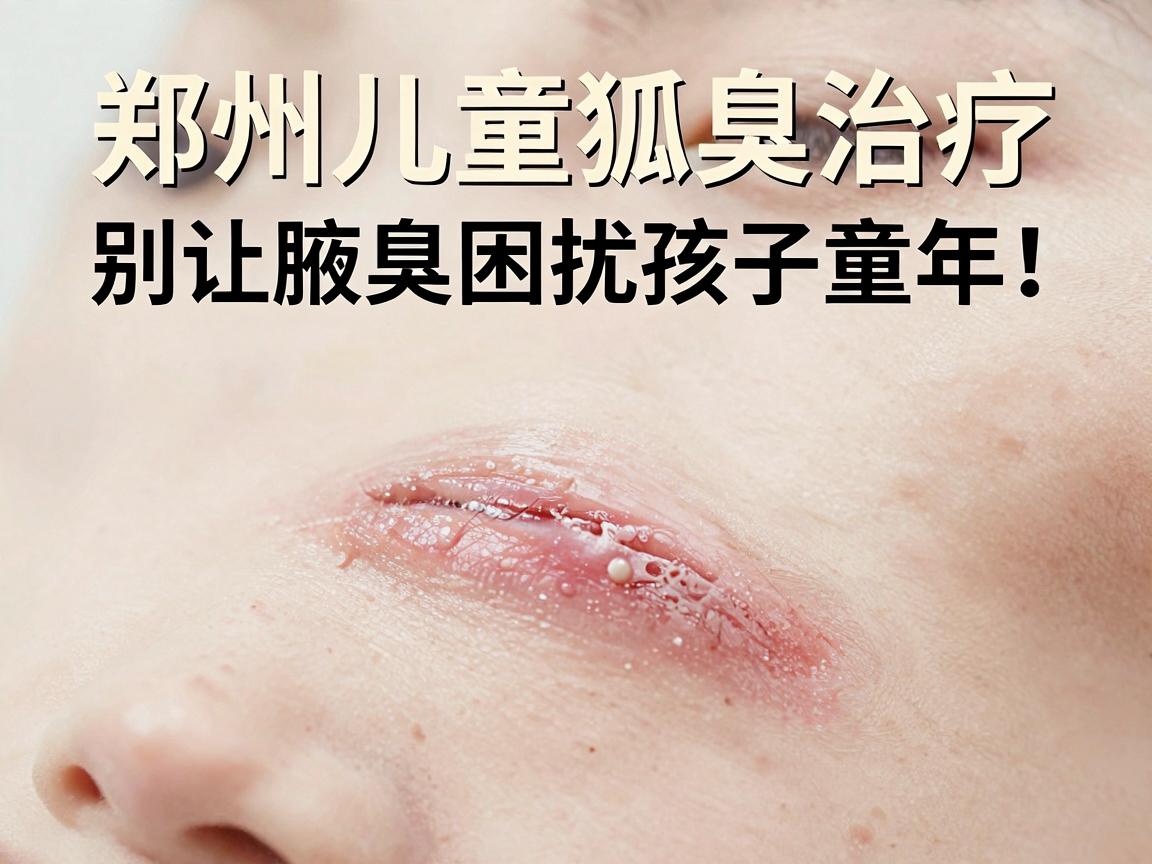 郑州儿童狐臭治疗，别让腋臭困扰孩子童年，专业治疗狐臭趁早行动