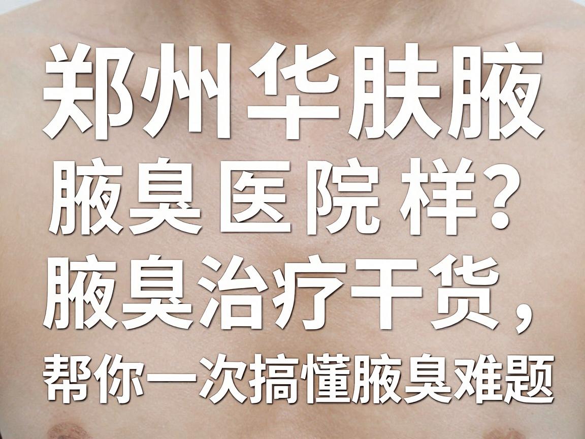 郑州华肤腋臭医院怎么样？专业腋臭治疗干货，帮你一次搞懂腋臭难题