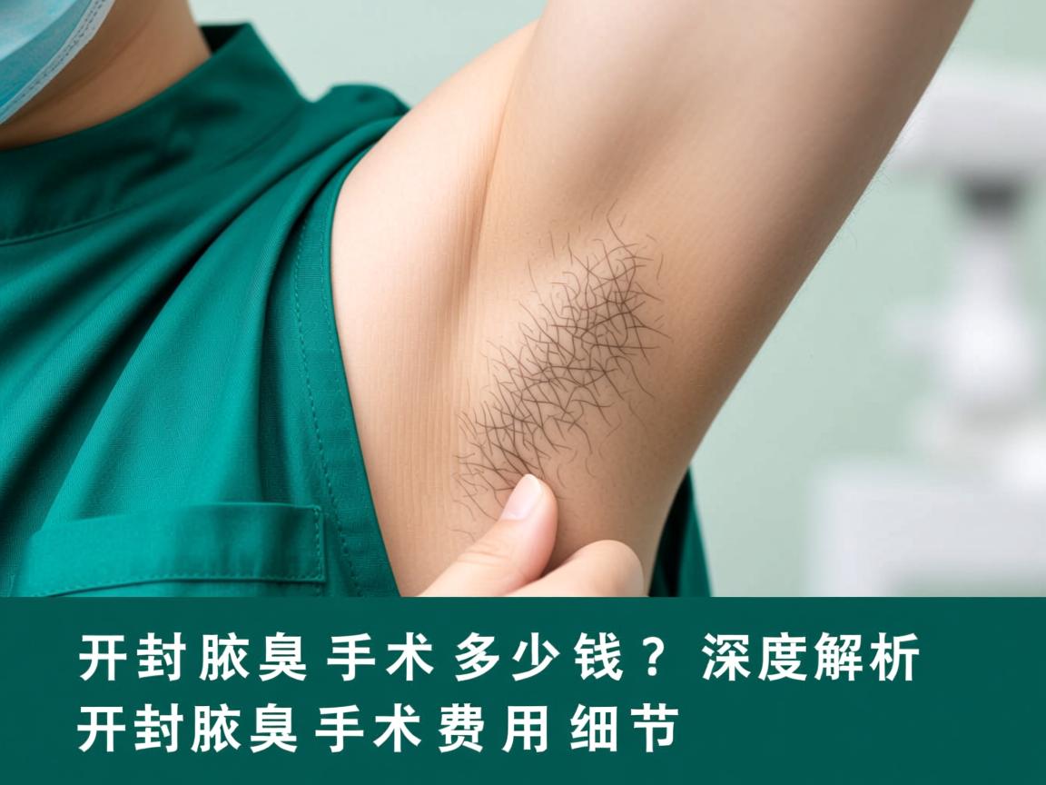 开封腋臭手术多少钱？深度解析开封腋臭手术费用细节