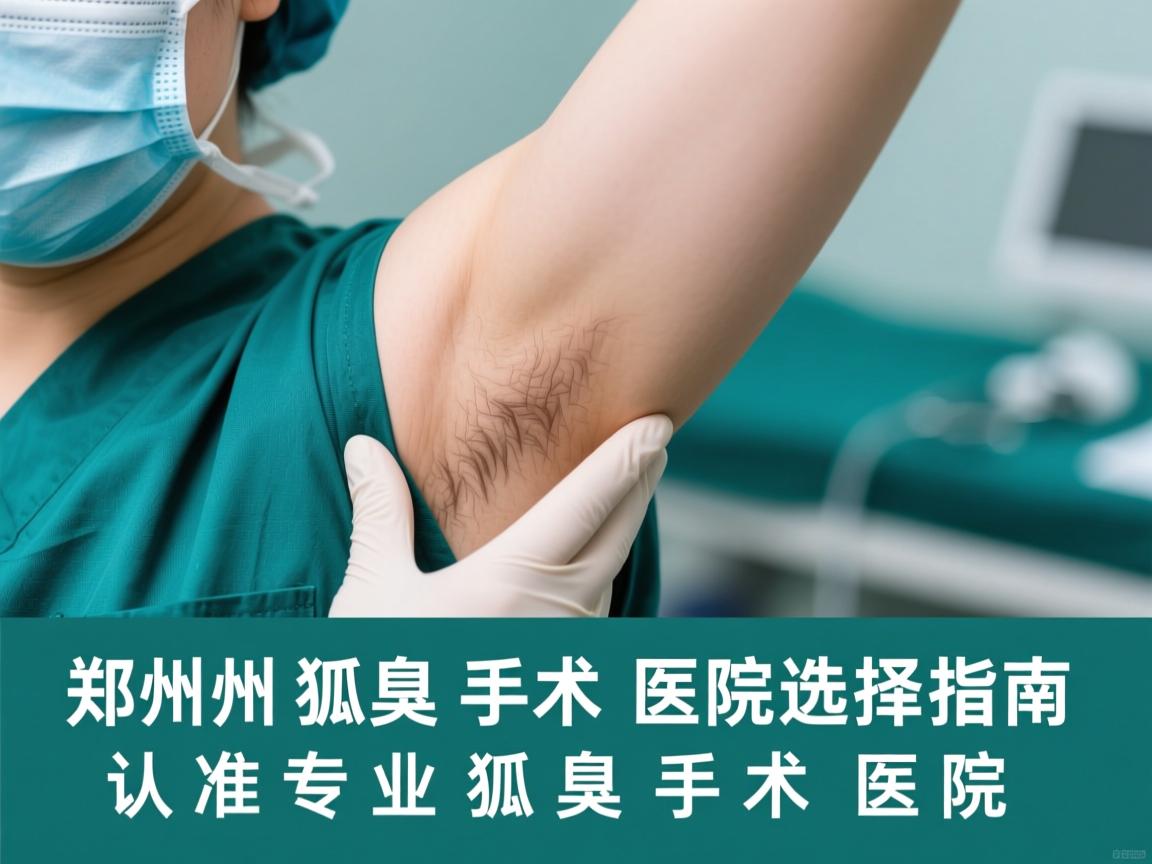 郑州狐臭手术医院选择指南，认准专业狐臭手术医院