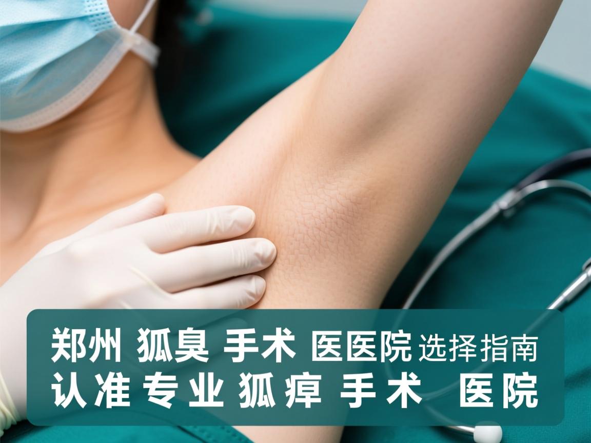 郑州狐臭手术医院选择指南，认准专业狐臭手术医院