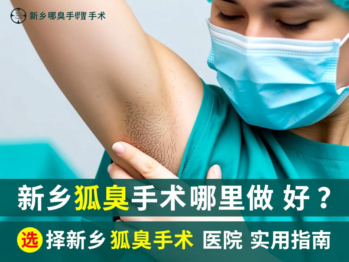 新乡狐臭手术哪里做好？选择新乡狐臭手术医院的实用指南
