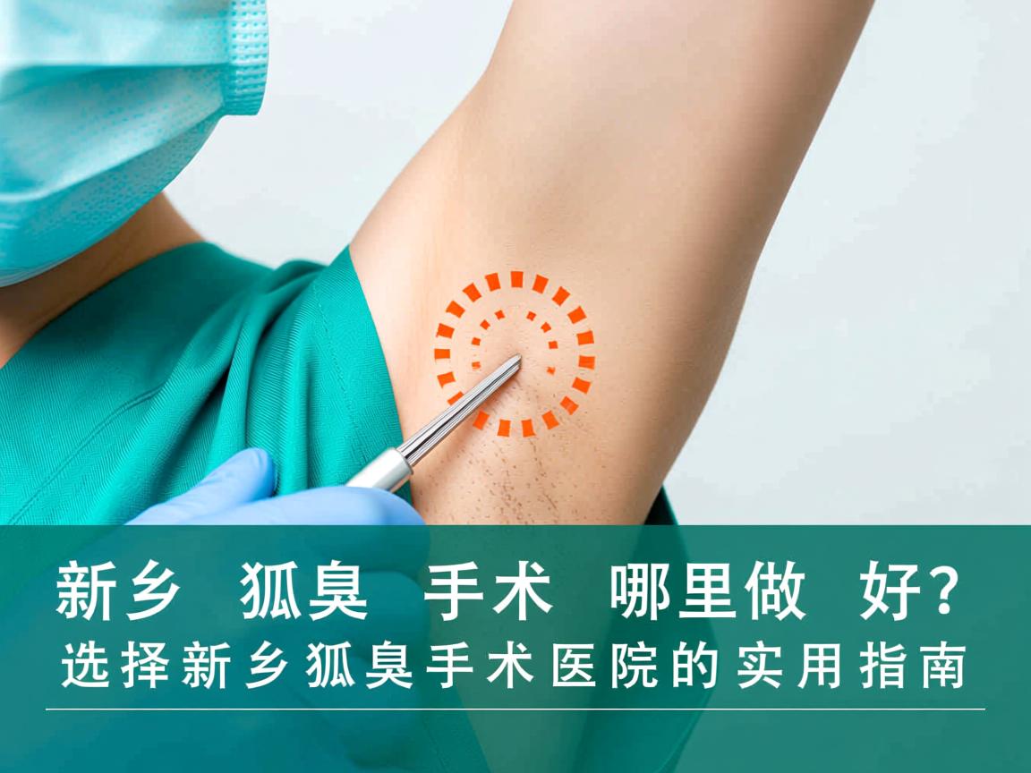 新乡狐臭手术哪里做好？选择新乡狐臭手术医院的实用指南