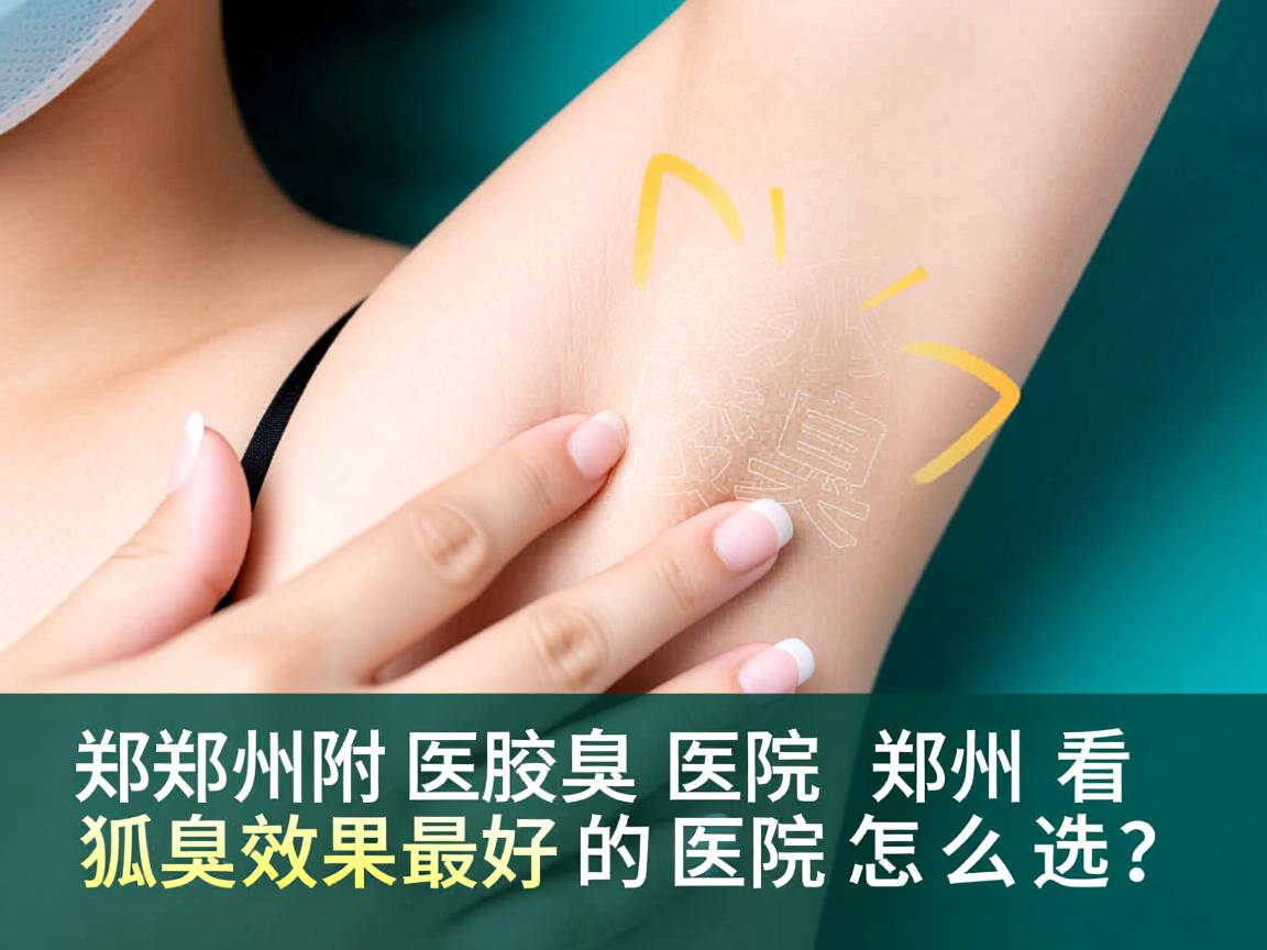 郑州附医腋臭医院解析，郑州看狐臭效果最好的医院怎么选？