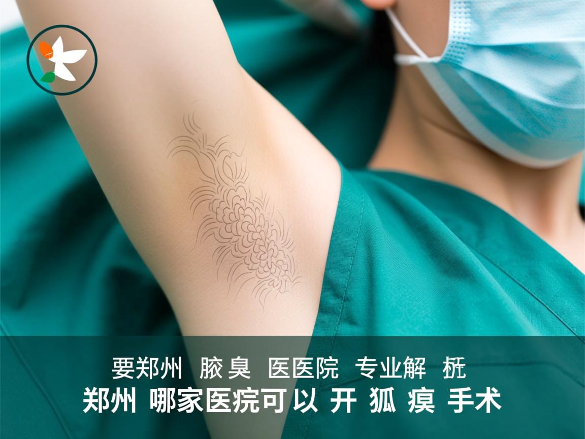 郑州腋臭医院专业解析，郑州哪家医院可以开狐臭手术